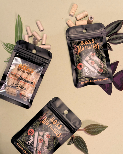 1 pack de 3 filtros: Yarumo y caña talla S y M